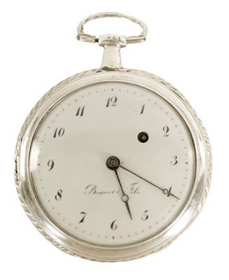 Lot 272 - BREGUET & FILS. A 19TH CENTURY SILVER CASED VERGE POCKET WATCH