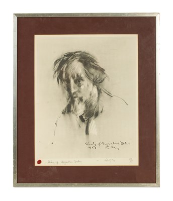 Lot 648 - HAROLD RILEY b. 1934. A RARE SIGNED LIMITED EDITION PRINT