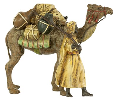 Lot 457 - ATT FRANZ BERGMAN A LATE 19TH CENTURY COLD PAINTED BRONZE SCULPTURE