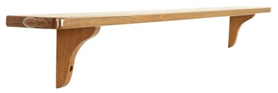 Lot 980 - A ROBERT ‘MOUSEMAN’ THOMPSON AZED OAK SHELF