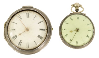 Lot 256 - TWO 18TH CENTURY VERGE POCKET WATCHES