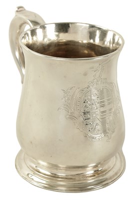 Lot 317 - A GEORGE II SILVER HALF PINT MUG