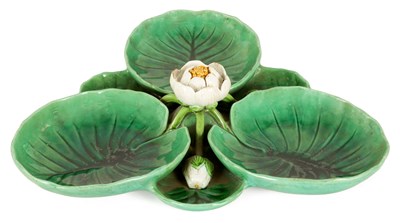 Lot 29 - A 19TH CENTURY MINTON MAJOLICA HORS DE OUERVE DISH