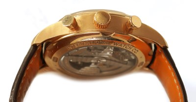 Lot 288 - A GENTLEMAN’S 18CT ROSE GOLD IWC PORTUGIESER CHRONOGRAPH CLASSIC