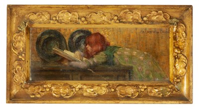 Lot 644 - A CAMPBELL CROSS. A PRE-RAPHAELITE OIL ON CANVAS