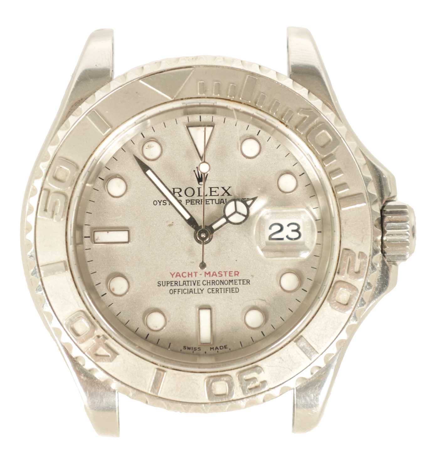 Lot 287 - A GENTLEMEN’S STEEL ROLEX YACHT-MASTER WRIST WATCH 16622