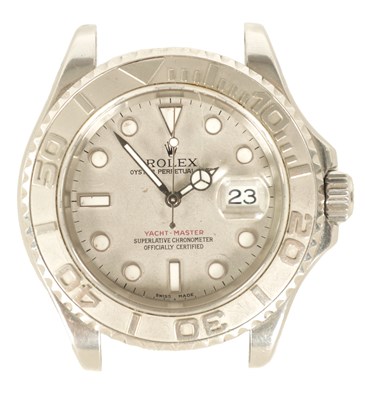 Lot 287 - A GENTLEMEN’S STEEL ROLEX YACHT-MASTER WRIST WATCH 16622