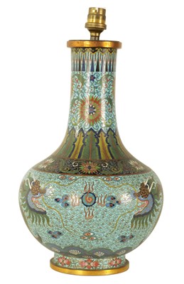 Lot 129 - AN 18TH CENTURY CHINESE CLOISONNÉ ENAMEL VASE