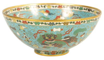 Lot 202 - A LATE 19TH/EARLY 20TH CENTURY CHINESE CLOISONNE BOWLL