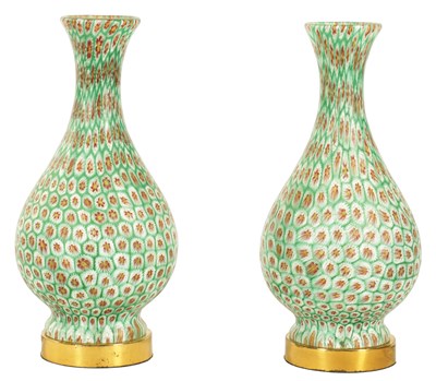 Lot 6 - A PAIR OF 19TH CENTURY FRENCH MILLIFIORI GLASS ELECTRIFIED TABLE LAMPS