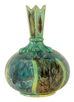 Lot 35 - A DELLA ROBBIA ART POTTERY BULBOUS CABINET VASE