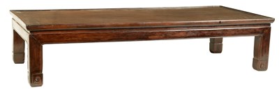 Lot 128 - A 19TH CENTURY RECTANGULAR CHINESE HARDWOOD ALTAR TABLE