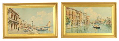 Lot 635 - EUGENIO BONIVENTO (1880-1956) A PAIR OF EARLY 20TH CENTURY WATERCOLOURS