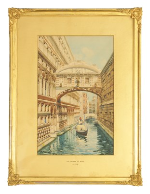 Lot 1253 - EUGENIO BONIVENTO (1880-1956) AN EARLY 20TH CENTURY WATERCOLOUR