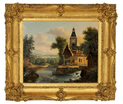 Lot 346 - A 19TH CENTURY CONTINENTAL OIL ON CANVAS