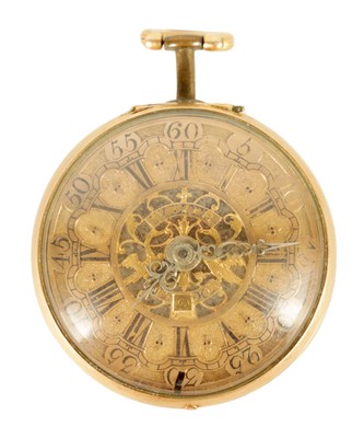 Lot 271 - JOHN WILTER, LONDON. A GEORGE III GOLD VERGE POCKET WATCH