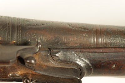 Lot 397 - AN 18TH CENTURY FRENCH FLINTLOCK BLUNDERBUSS OF FRENCH SLAVE TRADE INTEREST BY DOVERAUX OF NANTES