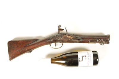 Lot 397 - AN 18TH CENTURY FRENCH FLINTLOCK BLUNDERBUSS OF FRENCH SLAVE TRADE INTEREST BY DOVERAUX OF NANTES