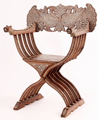 Lot 196 - A 19TH CENTURY ANGLO INDIAN WALNUT AND IVORY...
