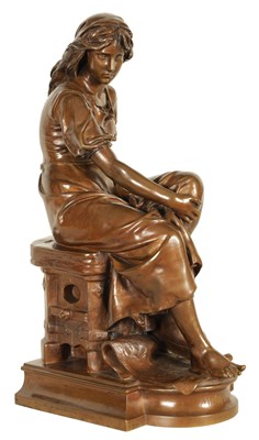Lot 718 - FERDINAND BARBEDIENNE (1810-1892). A 19TH CENTURY FIGURAL BRONZE SCULPTURE