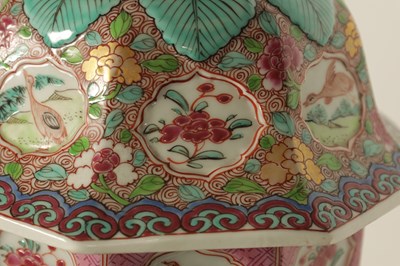 Lot 91 - A FINE PAIR OF 19TH CENTURY SAMSON ORIENTAL STYLE VASES AND COVERS