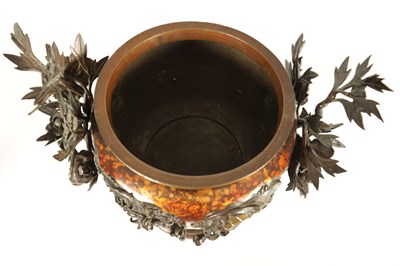 Lot 115 - A LARGE JAPANESE MEIJI PERIOD PATINATED KORO AND COVER