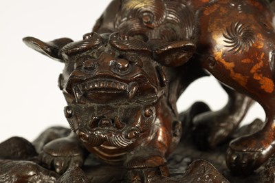 Lot 115 - A LARGE JAPANESE MEIJI PERIOD PATINATED KORO AND COVER