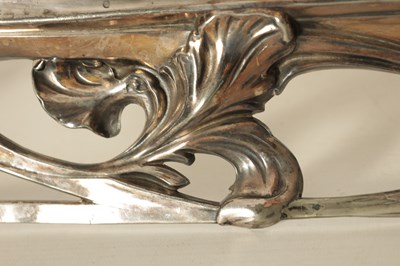 Lot 547 - AN ART NOVEAU WMF SILVER PLATED DRESSING TABLE MIRROR