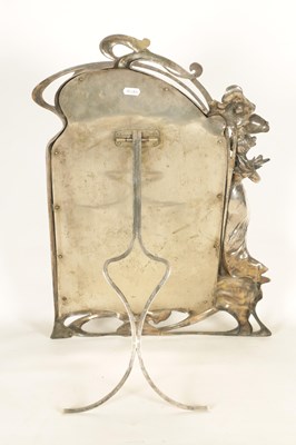 Lot 547 - AN ART NOVEAU WMF SILVER PLATED DRESSING TABLE MIRROR