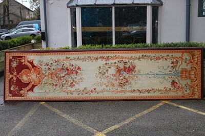Lot 894 - A MASSIVE SET OF FOUR 19TH CENTURY FRENCH TAPESTRY PANELS FROM LORD FORTE