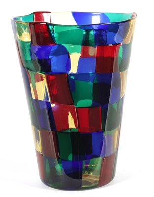 Lot 6 - FULVIO BIANCONI VENINI, A PEZZATO GLASS VASE