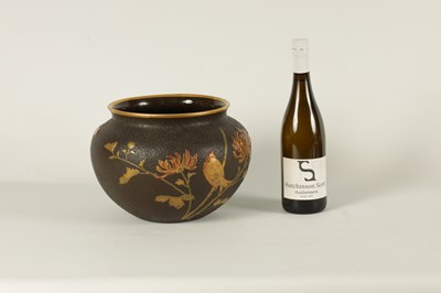 Lot 84 - A 19TH CENTURY MINTONS JAPANESQUE CERAMIC JARDINIERE