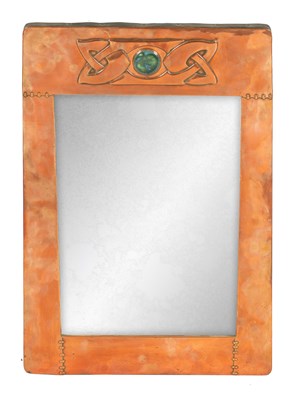 Lot 540 - ARCHIBALD KNOX (1864-1933) AN EARLY 20TH CENTURY COPPER FRAMED HANGING MIRROR
