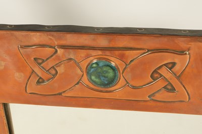 Lot 540 - ARCHIBALD KNOX (1864-1933) AN EARLY 20TH CENTURY COPPER FRAMED HANGING MIRROR