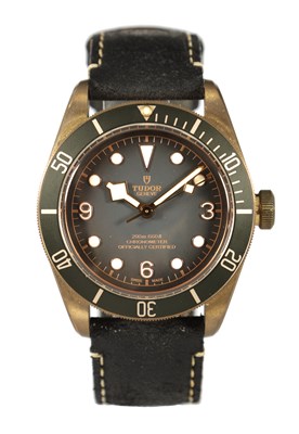 Lot 328 - A GENTLEMAN’S TUDOR BLACK BAY BRONZE AUTOMATIC WRIST WATCH