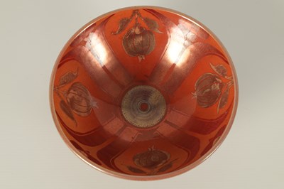 Lot 75 - A 20TH CENTURY LUSTREWARE FLARED FOOTED BOWL