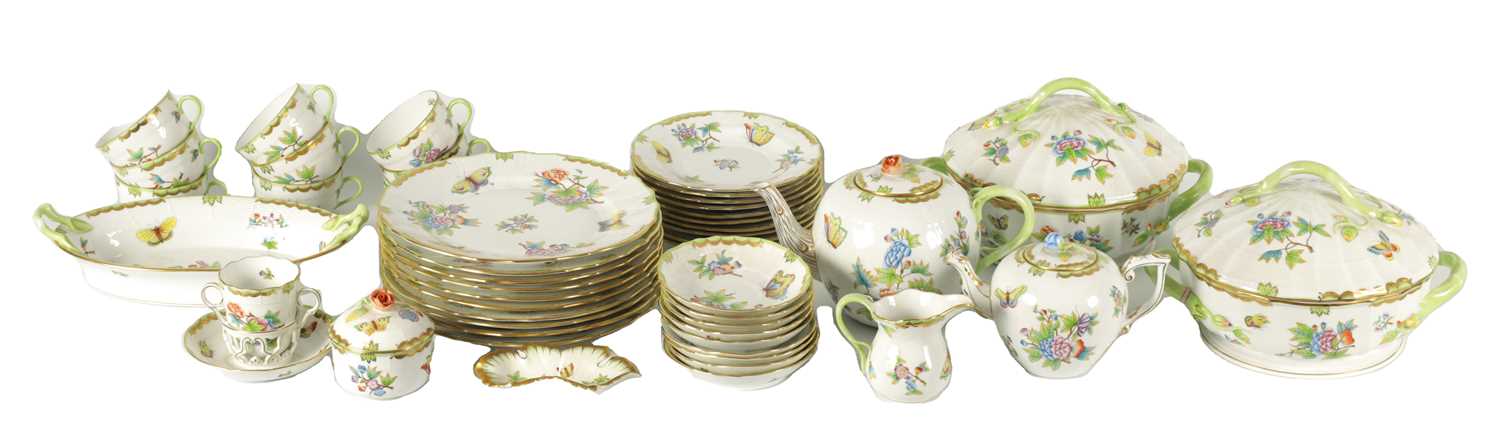 Lot 82 - A COMPREHENSIVE HEREND, HUNGRY PORCELAIN DINNER SERVICE