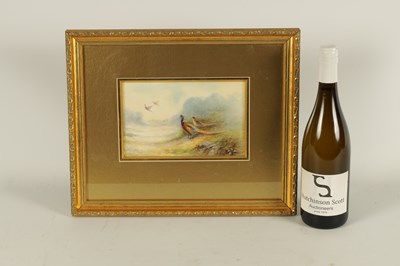 Lot 90 - JAMES STINTON. A ROYAL WORCESTER FRAMED RECTANGULAR PORCELAIN PLAQUE