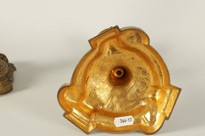 Lot 503 - A PAIR OF 19TH CENTURY FRENCH ROCOCO CAST GILT ORMOLU CANDLESTICKS