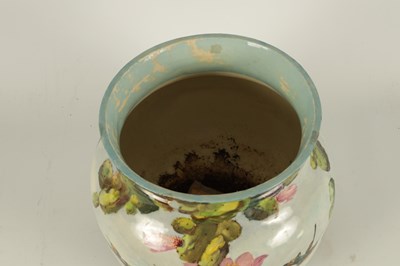 Lot 44 - A LARGE 20TH CENTURY ART POTTERY BULBOUS JARDINIERE SIGNED A. LANG