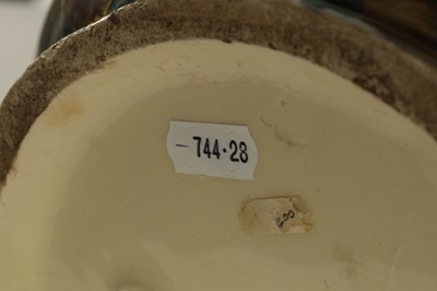 Lot 44 - A LARGE 20TH CENTURY ART POTTERY BULBOUS JARDINIERE SIGNED A. LANG