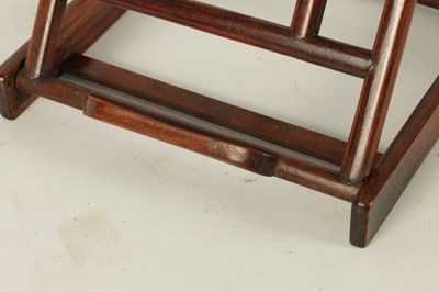 Lot 108 - A 19TH CENTURY CHINESE HARDWOOD PORTABLE BOOKREST/EASEL