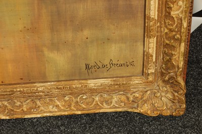 Lot 832 - ALFRED DE BREANSKI, R.B.A. (1852 - 1928). A LARGE 19TH CENTURY OIL ON CANVAS