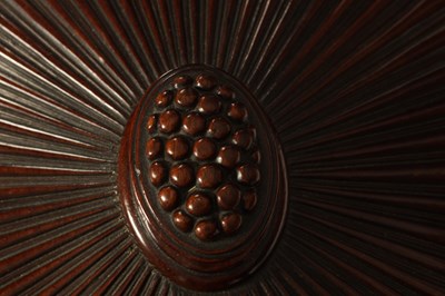 Lot 1061 - A GOOD GEORGE III OVAL MAHOGANY CELLARETTE