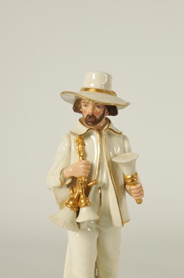 Lot 31 - A GROUP OF SIX LATE 19TH CENTURY HADLEY'S WORCESTER FIGURES FROM THE CRIES OF LONDON SERIES