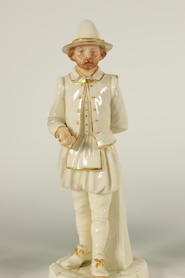 Lot 31 - A GROUP OF SIX LATE 19TH CENTURY HADLEY'S WORCESTER FIGURES FROM THE CRIES OF LONDON SERIES