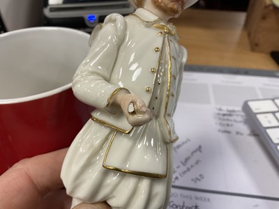 Lot 31 - A GROUP OF SIX LATE 19TH CENTURY HADLEY'S WORCESTER FIGURES FROM THE CRIES OF LONDON SERIES