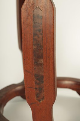 Lot 163 - A 19TH CENTURY CHINESE BURR HARDWOOD BARREL SHAPED OPENWORK STOOL