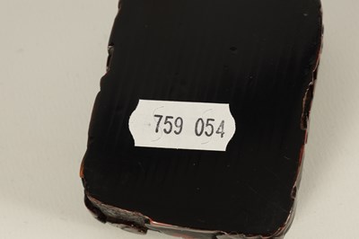 Lot 166 - A JAPANESE MEIJI PERIOD HAND CARVED LACQUER INCENSE BOX