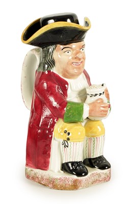 Lot 52 - A 19TH CENTURY DAVENPORT POLYCHROME TOBY JUG